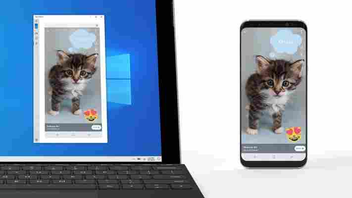 Windows 10 test update lets you mirror your Android phone on your PC