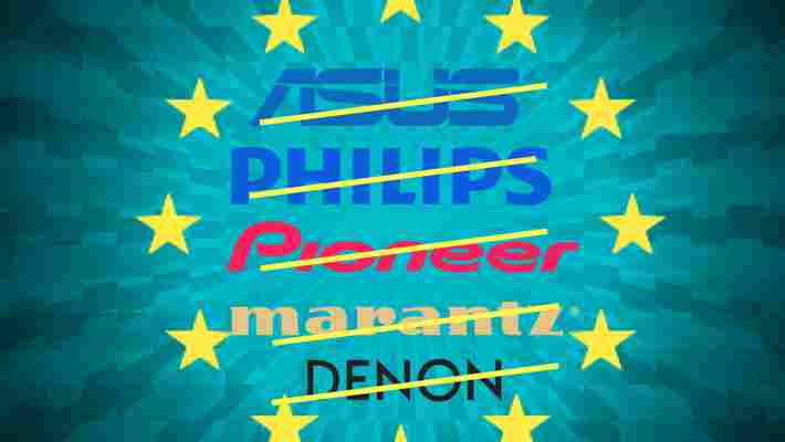 EU fines ASUS, Philips, Pioneer, and Denon & Marantz €111M for breaching EU antitrust rules